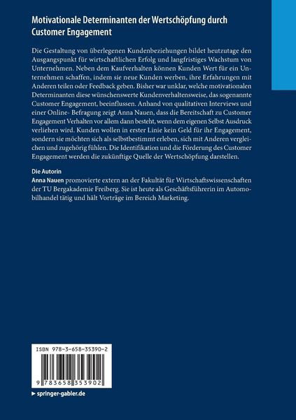 Produktbild: Motivationale Determinanten der Wertsch&ouml;pfung durch Customer Engagement