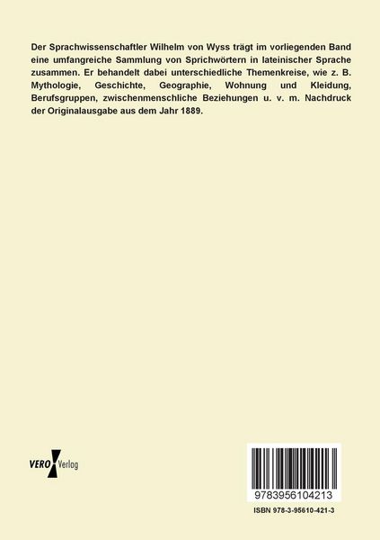 Produktbild: Die Sprichw&ouml;rter bei den r&ouml;mischen Komiker