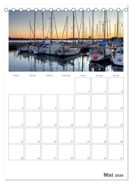 Produktbild: Timmendorfer Strand (Tischkalender 2026 DIN A5 hoch), CALVENDO Monatskalender