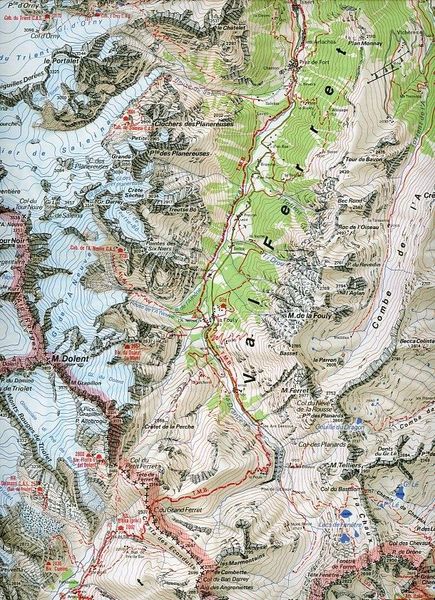 Produktbild: Carta n. 4 Massiccio del monte Bianco 1:50.000. Carta dei sentieri e dei rifugi