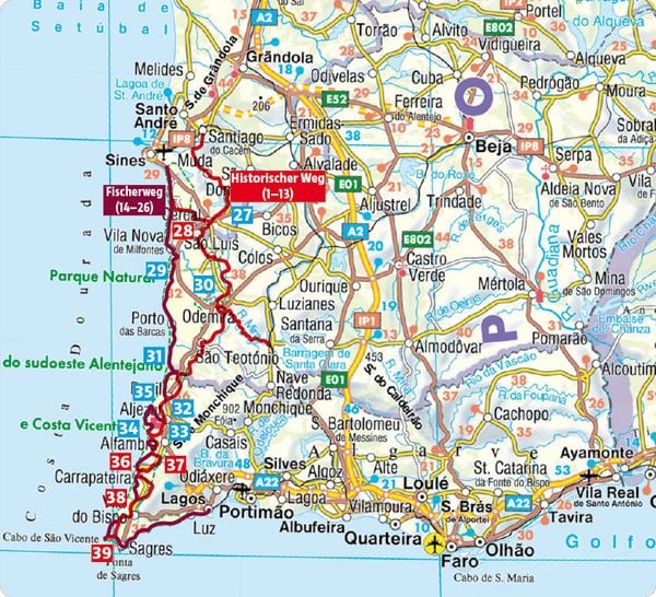 Produktbild: ROTHER Wanderf&uuml;hrer Portugal S&uuml;d: Rota Vicentina