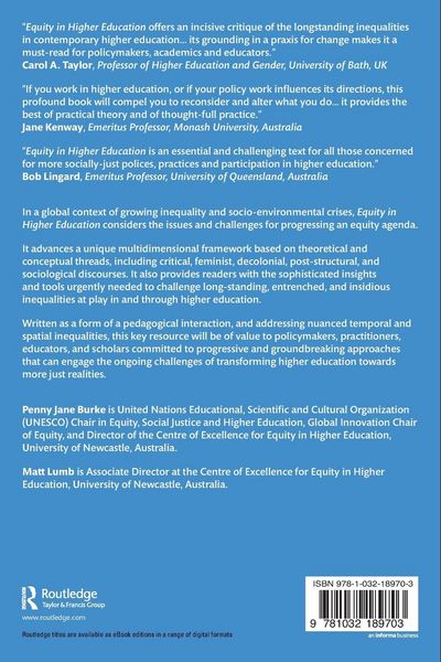 Produktbild: Equity in Higher Education