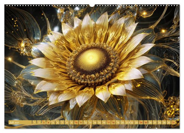 Produktbild: Luminous Garden. Wo Biologie und KI verschmelzen (hochwertiger Premium Wandkalender 2027 DIN A2 quer), Kunstdruck in Hochglanz