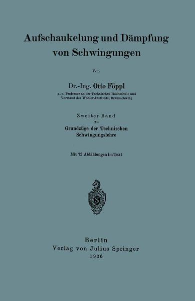 Produktbild: Aufschaukelung und D&auml;mpfung von Schwingungen
