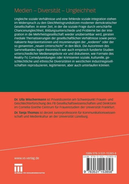 Produktbild: Medien - Diversit&auml;t - Ungleichheit