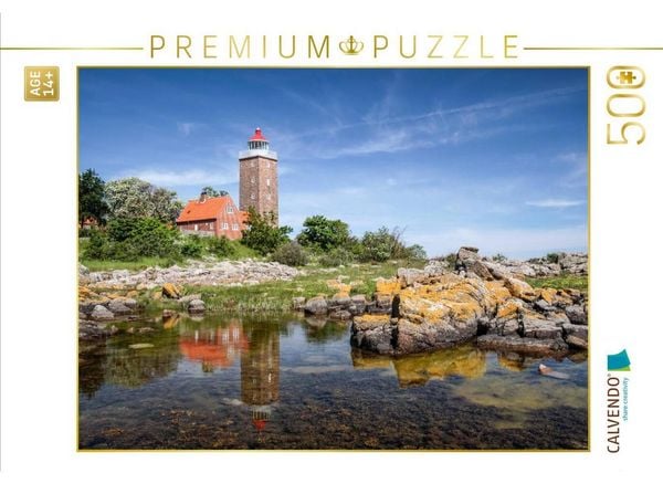 CALVENDO Puzzle Der Leuchtturm von Svaneke | 500 Teile Lege-Größe 48 × 36 cm Foto-Puzzle für Erwachsene