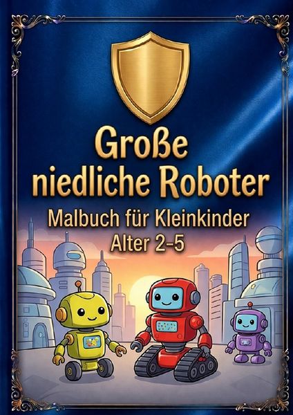 Große niedliche Roboter: Malbuch für Kleinkinder, Taschenbuch von Ivan Kniaziev, Epubli, 9783565377923
