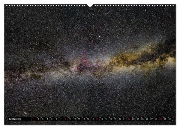Produktbild: Wunder der Milchstra&szlig;e (Wandkalender 2026 DIN A2 quer), CALVENDO Monatskalender