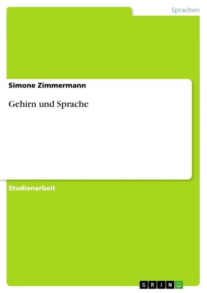 Produktbild: Gehirn und Sprache