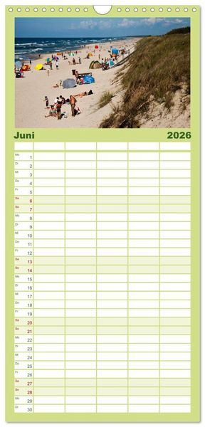 Produktbild: Familienplaner 2026 - Das Baltikum - Unterwegs in faszinierenden Kulturlandschaften mit 5 Spalten (Wandkalender, 21 x 45 cm) CALVENDO