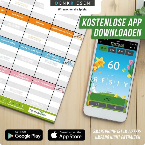 Produktbild: Denkriesen - Stadt Land Vollpfosten&reg; - Oster Edition - "volle M&ouml;hre."
