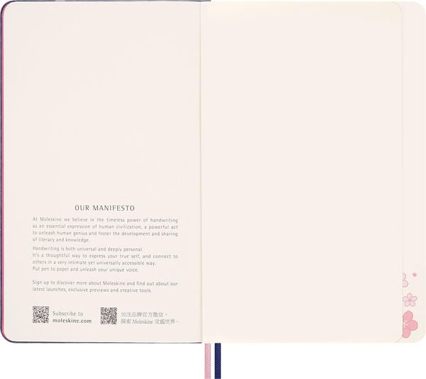 Produktbild: Moleskine Sakura Notizbuch limitierte Ausgabe, L/A5, fester Einband, blanko, ohne Box