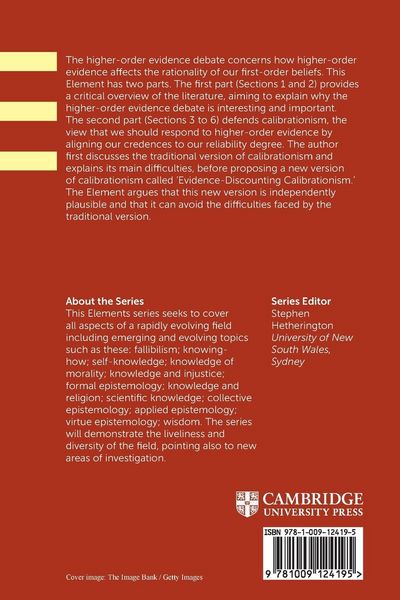 Produktbild: Higher-Order Evidence and Calibrationism