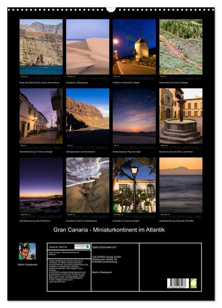 Produktbild: Gran Canaria - Miniaturkontinent im Atlantik (Wandkalender 2026 DIN A2 hoch), CALVENDO Monatskalender
