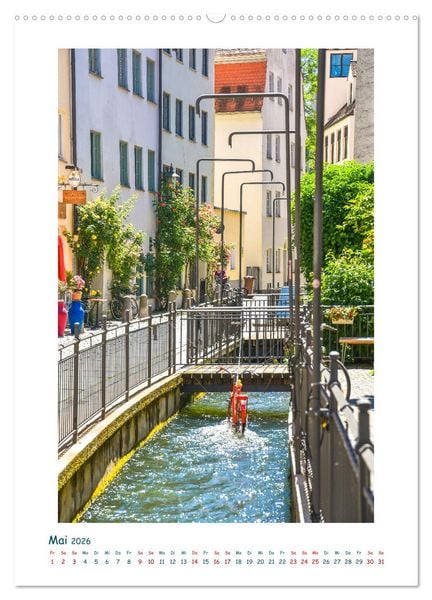 Produktbild: Augsburg - Gesichter einer Stadt (Wandkalender 2026 DIN A2 hoch), CALVENDO Monatskalender