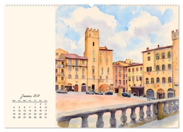 Produktbild: Round trip through Tuscany (High Quality Premium Wall Calendar 2027 DIN A2 landscape),CALVENDO 12 Month Wall Calendar