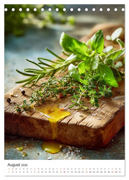 Produktbild: Das Gourmet Jahr (Tischkalender 2026 DIN A5 hoch), CALVENDO Monatskalender