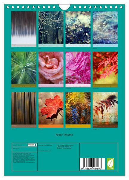 Produktbild: Natur Tr&auml;ume (Wandkalender 2026 DIN A4 hoch), CALVENDO Monatskalender