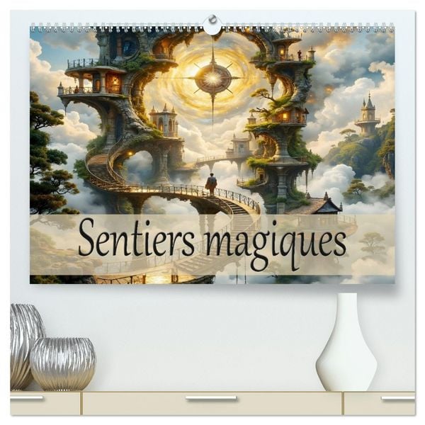 Produktbild: Sentiers magiques (Calendrier mural 2026 DIN A2 vertical) calendrier de bureau