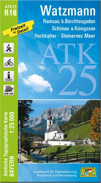 Produktbild: ATK25-R16 Watzmann (Amtliche Topographische Karte 1:25000)