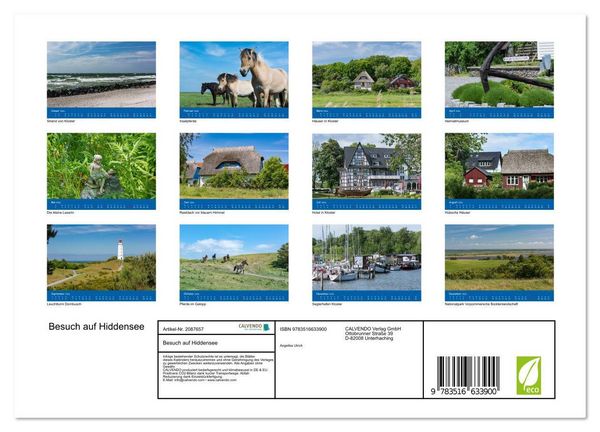 Produktbild: Besuch auf Hiddensee (Wandkalender 2026 DIN A4 quer), CALVENDO Monatskalender