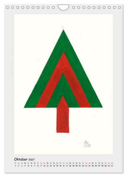 Produktbild: Anton Stankowski. B&auml;ume (Wandkalender 2027 DIN A4 hoch), CALVENDO Monatskalender