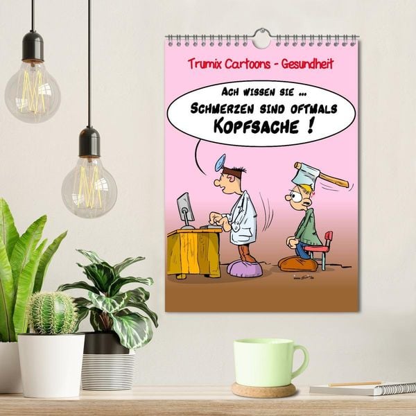Produktbild: Trumix Cartoons - Gesundheit (Wandkalender 2026 DIN A4 hoch), CALVENDO Monatskalender