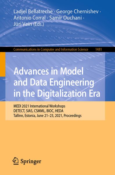Produktbild: Advances in Model and Data Engineering in the Digitalization Era