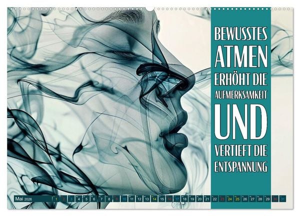 Produktbild: Im Flow des Atems - Energie des Lebens (Wandkalender 2026 DIN A2 quer), CALVENDO Monatskalender