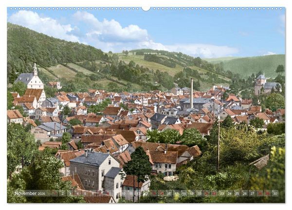Produktbild: Th&uuml;ringen um das Jahr 1900 &ndash; Fotos neu restauriert und detailcoloriert. (Wandkalender 2026 DIN A2 quer), CALVENDO Monatskalender