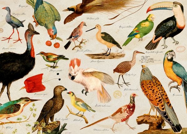 Produktbild: Coppenrath - Puzzle Illustrierte Tierwelt, 1000 Teile, Geschenkbox