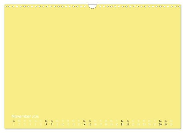 Produktbild: Bastelkalender - Gelb (Wandkalender 2026 DIN A3 quer), CALVENDO Monatskalender