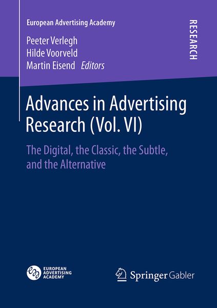 Produktbild: Advances in Advertising Research (Vol. VI)
