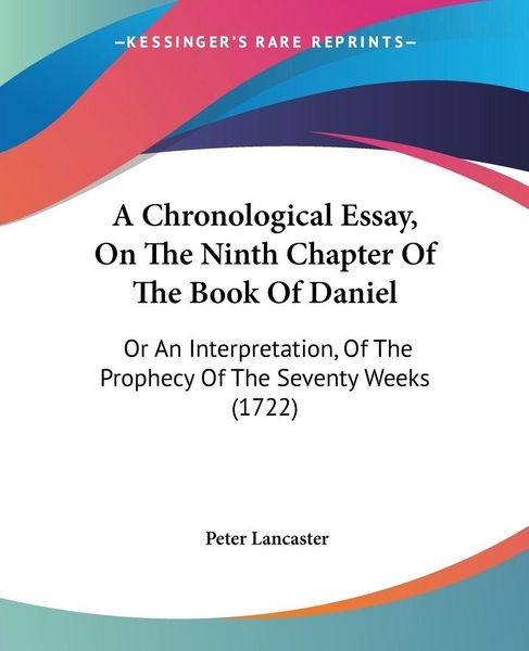 Produktbild: Lancaster, P: Chronological Essay, On The Ninth Chapter Of T