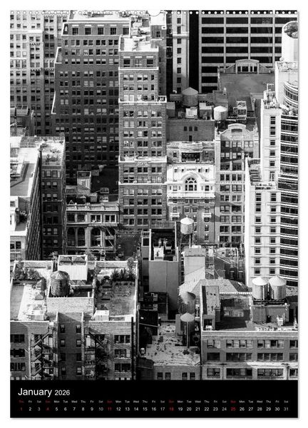 Produktbild: New York City (High Quality Premium Wall Calendar 2026 DIN A2 portrait),CALVENDO 12 Month Wall Calendar