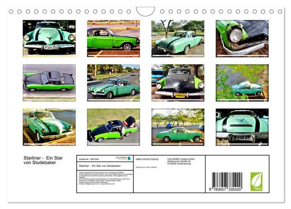 Produktbild: Starliner - Ein Star von Studebaker (Wandkalender 2026 DIN A4 quer), CALVENDO Monatskalender