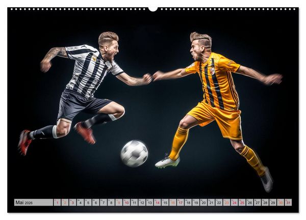Produktbild: Fussball - Zweikampf (Wandkalender 2026 DIN A2 quer), CALVENDO Monatskalender
