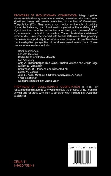 Produktbild: Frontiers of Evolutionary Computation
