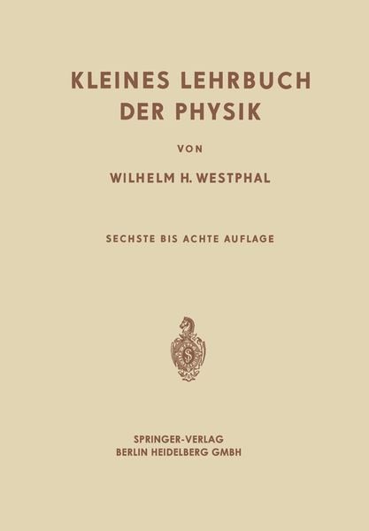 Produktbild: Kleines Lehrbuch der Physik