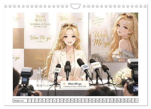 Produktbild: Ein K-Drama Sternchen hebt ab (Wandkalender 2027 DIN A4 quer), CALVENDO Monatskalender