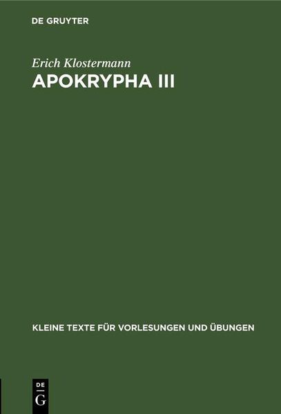 Produktbild: Apokrypha III