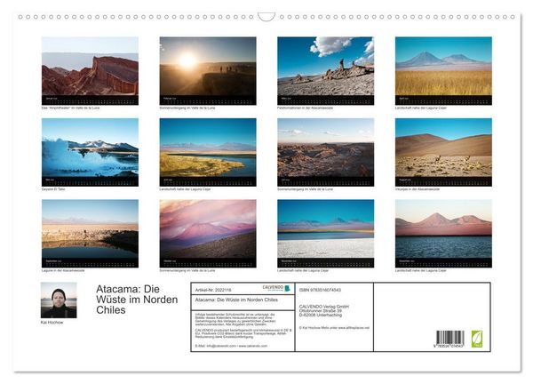 Produktbild: Atacama: Die W&uuml;ste im Norden Chiles (Wandkalender 2026 DIN A2 quer), CALVENDO Monatskalender