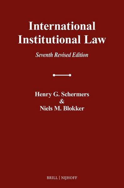 Produktbild: International Institutional Law