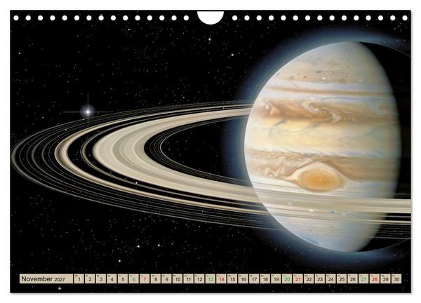 Produktbild: Jupiter, Motive inspiriert vom gr&ouml;&szlig;ten Planeten unseres Sonnensystems (Wandkalender 2027 DIN A4 quer), CALVENDO Monatskalender