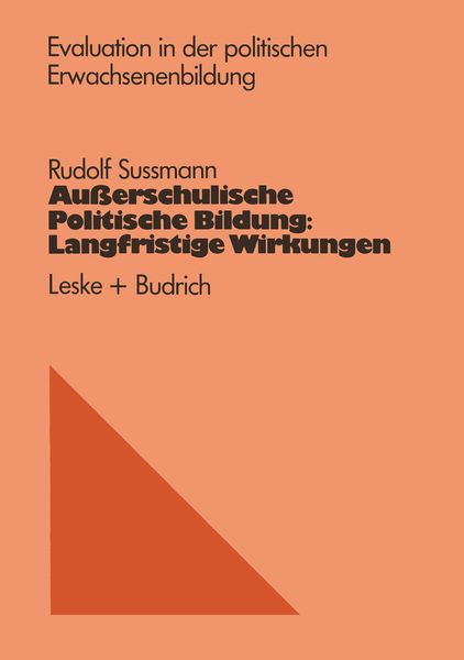 Produktbild: Au&szlig;erschulische Politische Bildung: Langfristige Wirkungen