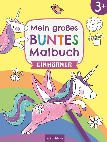 Produktbild: Mein gro&szlig;es buntes Malbuch &ndash; Einh&ouml;rner