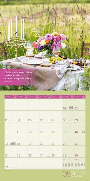 Produktbild: Momente f&uuml;r Dich Kalender 2027 - 30x30 - Art12