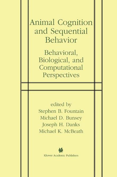 Produktbild: Animal Cognition and Sequential Behavior