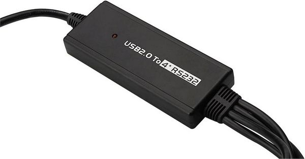 Produktbild: Digitus USB 2.0, Seriell Adapterkabel [1x USB 2.0 Stecker A - 4x D-SUB-Stecker 9pol.] 1.50 m