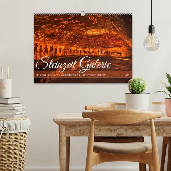 Produktbild: Steinzeit Galerie (Wandkalender 2026 DIN A3 quer), CALVENDO Monatskalender
